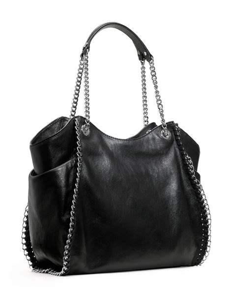 michael kors chelsea two-tone large black totes|Michael Kors black handbags.